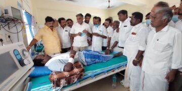 தி.மு.க. குண்டர்கள் தாக்கியதில் கழக தொண்டர்கள் படுகாயம் – முன்னாள் அமைச்சர் கே.சி.வீரமணி கண்டனம்