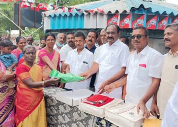 கோவை பச்சாபாளையத்தில் நலத்திட்ட உதவிகள்-கழக அமைப்பு செயலாளர் செ.தாமோதரன் எம்.எல்.ஏ வழங்கினார்