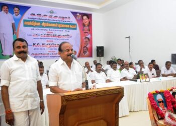 எப்போது தேர்தல் வந்தாலும் கழகம் மாபெரும் வெற்றிபெறும் – முன்னாள் அமைச்சர் கே.சி.கருப்பணன் பேச்சு