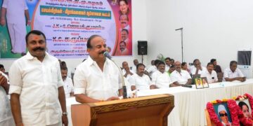 எப்போது தேர்தல் வந்தாலும் கழகம் மாபெரும் வெற்றிபெறும் – முன்னாள் அமைச்சர் கே.சி.கருப்பணன் பேச்சு