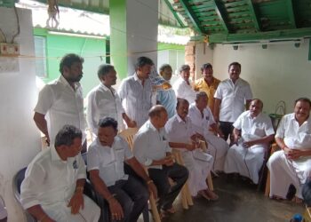 ஈஸ்வரர் கோவில் புனரமைப்பு பணிகள் சேவூர் எஸ்.இராமச்சந்திரன் எம்எல்ஏ ஆய்வு