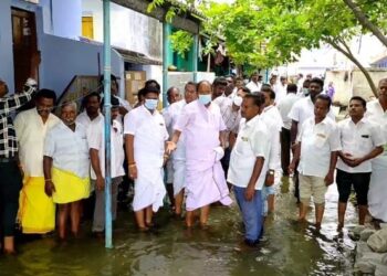 பாதிக்கப்பட்ட மக்களுக்கு கழகம் சார்பில் நிவாரண உதவி – முன்னாள் அமைச்சர் பி.தங்கமணி உறுதி