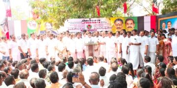 கடலூர் புதிய பேருந்து நிலையத்தை மாற்றினால் போராட்டம் தொடரும் – முன்னாள் அமைச்சர் எம்.சி.சம்பத் எச்சரிக்கை