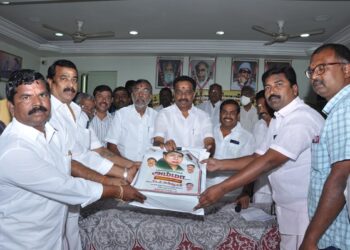 கழக அமைப்பு தேர்தல் இயக்கத்திற்கு அஸ்திவாரம் – முன்னாள் அமைச்சர்கள் எம்.ஆர்.விஜயபாஸ்கர்- கே‌.பி.அன்பழகன் பெருமிதம்