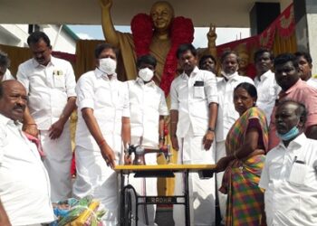 பெரம்பலூரில் அம்மா பிறந்தநாள் விழா – ஏழை, எளிய மக்களுக்கு கழகம் நலத்திட்ட உதவி