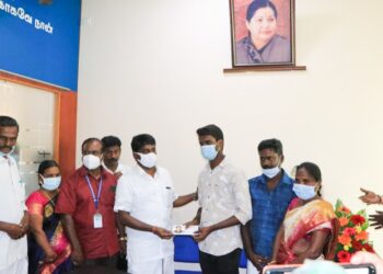 மருத்துவக் கல்லூரி சேர்க்கையில் புதுக்கோட்டை மாணவர் முதலிடம் – முன்னாள் அமைச்சர் டாக்டர் சி.விஜயபாஸ்கர் வாழ்த்து