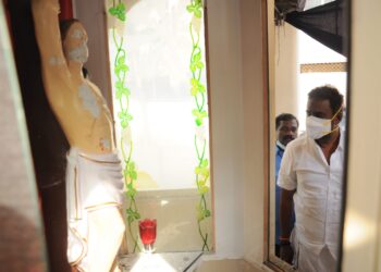 கோவை கிறிஸ்தவ ஆலயத்தில் செபஸ்தியார் சிலை உடைப்பு