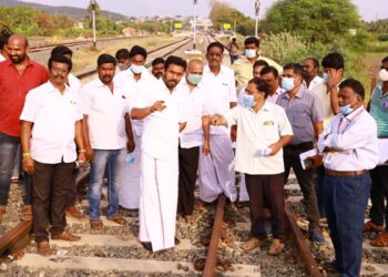 ஆண்டிப்பட்டி முதல் தேனி வரை 31-ந்தேதி ரயில் சோதனை ஓட்டம் – ப.ரவீந்திரநாத் எம்.பி. தகவல்