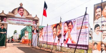 எடப்பாடியார் பங்கேற்கும் பொதுக்கூட்டம் கே.டி.ராஜேந்திரபாலாஜி தலைமையில் கழகத்தினர் பிரம்மாண்ட ஏற்பாடு