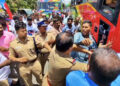 தஞ்சாவூரில் காவல் அதிகாரியைத் தாக்கிய  இளைஞர் விடுதலை