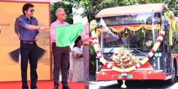 சென்னையில் புதிய 130 ஏசி மின்சார பேருந்துகள் – முதலமைச்சர்  தொடங்கி வைத்தார்