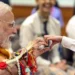 குழந்தைகளுடன் ராக்கி கட்டி ரக்ஷா பந்தன் கொண்டாடிய பிரதமர் மோடி
