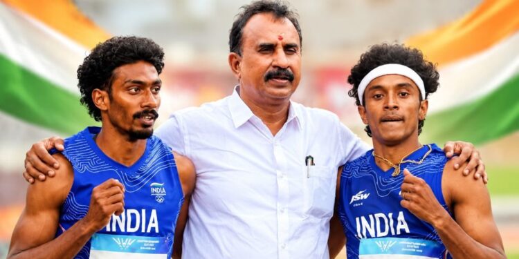 ஆசிய விளையாட்டில் வெண்கலம் வென்ற இந்திய 4×400 மீ தொடர் ஓட்ட அணிக்கு எஸ்.பி. வேலுமணி வாழ்த்து