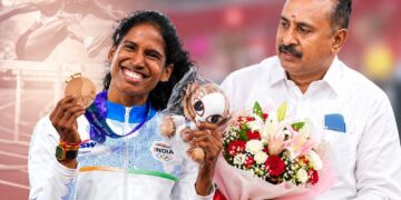 பி.டி.உஷாவின் 42 ஆண்டு சாதனையை முறியடித்த தமிழக வீராங்கனை வித்யா ராம்ராஜுக்கு எஸ்.பி.வேலுமணி வாழ்த்து!