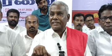 முதலமைச்சரின் ஒப்புதல் இல்லாமல் அரசாணை எப்படி வெளியானது – பெ.சண்முகம் கேள்வி