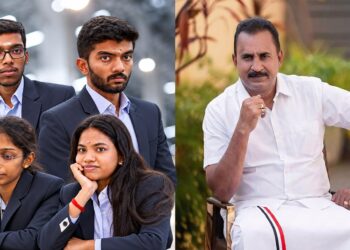 செஸ் ஒலிம்பியாட்டில் பதக்கங்கள் வென்ற இந்திய அணிக்கு முன்னாள் அமைச்சர் எஸ்.பி. வேலுமணி வாழ்த்து!