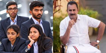 செஸ் ஒலிம்பியாட்டில் பதக்கங்கள் வென்ற இந்திய அணிக்கு முன்னாள் அமைச்சர் எஸ்.பி. வேலுமணி வாழ்த்து!