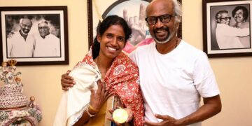 தங்க மங்கை வித்யா ராம்ராஜுக்கு சூப்பர் ஸ்டார் ரஜினிகாந்த் நேரில் பாராட்டு!