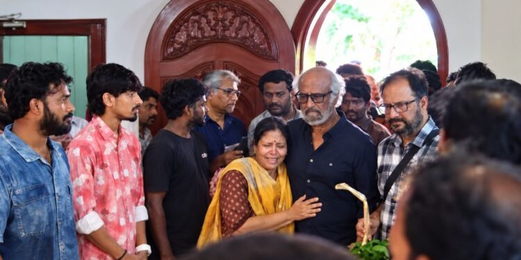 இசையமைப்பாளர் தேவா உடலுக்கு ரஜினிகாந்த் நேரில் அஞ்சலி..!