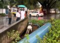 வடகிழக்குப் பருவமழை முன்னாள் அமைச்சர் எஸ்.பி. வேலுமணி நேரில் ஆய்வு