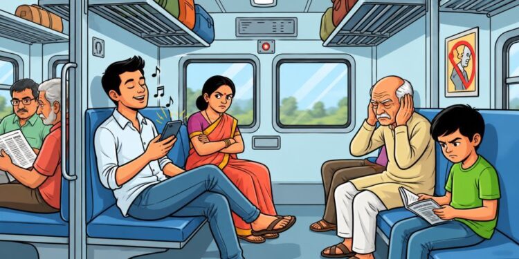 ரயிலில் அதிக சத்தத்துடன் பாடல்கள் கேட்டால் 6 மாத சிறை, ரூ.1,000 அபராதம் – தெற்கு ரயில்வே அதிரடி எச்சரிக்கை
