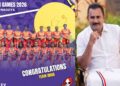 தங்கம் வென்ற இந்திய மகளிர் ஹாக்கி அணிக்கு முன்னாள் அமைச்சர் எஸ்.பி. வேலுமணி வாழ்த்து!